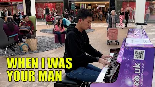 The Girls Sang Bruno Mars When I Was Your Man Piano Cover in Public | Cole Lam