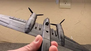 German Junkers Ju 88A Bomber & Ju 88C Fighter (Examining 3 1/72 Corgi Diecast Models In The Snow)