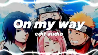 On my way - alan walker,sabrina carpenter&faruko Edit audio