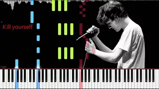 Bo Burnham // Kill Yourself | LyricWulf Piano Tutorial on Synthesia with lyrics