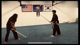 Kuk sool won sylmar Martial arts sword practice