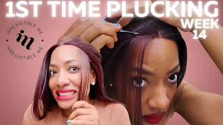 Epic Fail? My FIRST Attempt At Plucking A Lace Wig! | Irresistible Me | Week 14