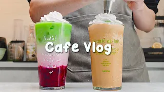 🌷오늘은 특별한 음료로 시원하게☕30mins Cafe Vlog/카페브이로그/Cafe Vlog/ASMR/Tasty Coffee#442