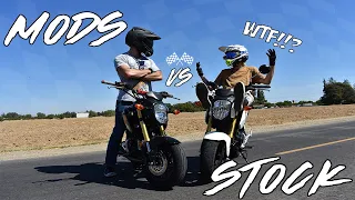 Honda Grom Speed - Stock VS Modded