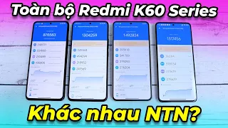 Toàn bộ Redmi K60 Series: So sánh Redmi K60E vs Redmi K60 vs Redmi K60 Ultra Vs Redmi K60 Pro!