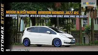 Honda Jazz Rs Modifikasi Racing Look, Dengan Velg DNZ Type 01 Racing Blue Original!!! | otomax store