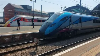 Trains at Newcastle Central Station and Cramlington Station on Saturday 10th June 2023 feat 44932