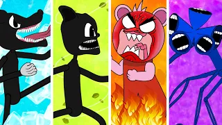Hot Siren Head vs Ice Cartoon Dog and Piggy Thunder | Roblox Piggy Animation - GV Studio