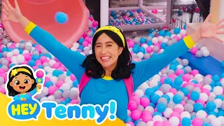 What makes you happy? | Indoor Playground with Tenny | Educational Videos for Kids | Hey Tenny!