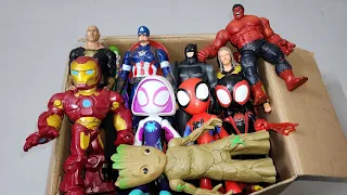 SPIDERMAN VS THOR VS CAPTAIN AMERICA VS HULK VS IRONMAN VS GROOT SUPERHERO AVENGERS UNBOXING