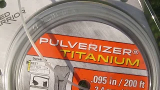 Weed Warrior PulverizerTitanium trimmer line review