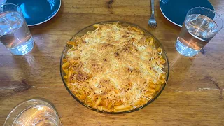 🍝 Macarrones gratinados con tomate frito y atún 🐟