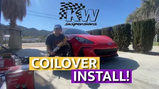 How to install Coilovers on a 2022 Subaru BRZ (KW V3)