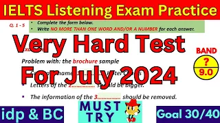 DIFFICULT IELTS LISTENING PRACTICE TEST APRIL 2024 WITH ANSWERS | IELTS EXAM PREDICTION | IDP & BC