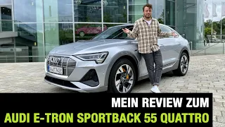 2020 Audi e-tron Sportback S line 55 quattro (408 PS)🔋🔌 E-SUV-Coupé im Review | Fahrbericht | Test