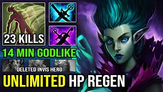 14MIN GODLIKE Solo Mid DP Unlimited Siphon HP Regen 100% Counter Invisible Hero Dota 2