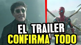 TRAILER Spider-Man No Way Home explicado HD, hechizo de Strange y multiverso, Octopus, Duende Verde