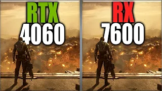 RTX 4060 vs RX 7600 Benchmarks
