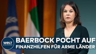 PETERSBERGER KLIMADIALOG IN BERLIN: Annalena Baerbock pocht auf Finanzhilfen für arme Länder