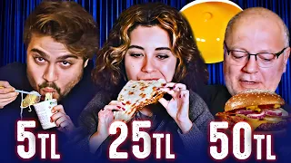 En İyi Yemeği Kim Yiyecek? 5TL vs 25TL vs 50TL