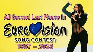 All Second Last Places in Eurovision Song Contest (1957-2023)