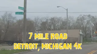 7 Mile Road 4K. Detroit, Michigan. From Hood to Country.