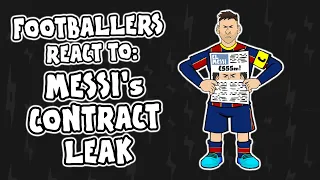 Footballers REACT to Messi's LEAKED contract!