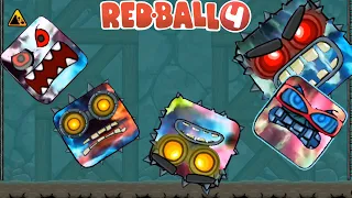 Red Ball 4 Light Boss 4 Vs All Light Bosses - All maps, Battles