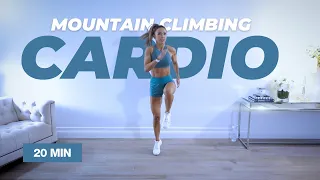 20 Min MOUNTAIN CLIMBING CARDIO Workout / No Equipment / LISS