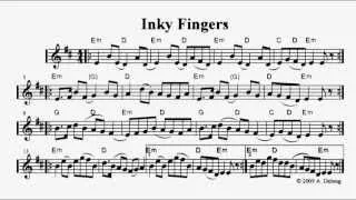 Inky Fingers - a fiddle tune by Anne Delong