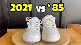 Air Jordan 1 Low Neutral Grey Comparison 2021 vs 2023 85