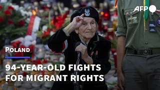 From Nazi resistance to migrant rights activism, meet the Polish grandma still fighting at 94 | AFP