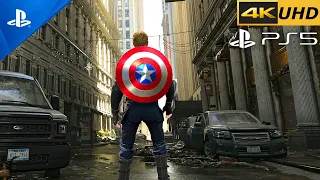 (PS5) Marvels CAPTAIN AMERICA GAMEPLAY | Marvel Avengers ULTRA Graphics Gameplay PS5 4K 60FPS