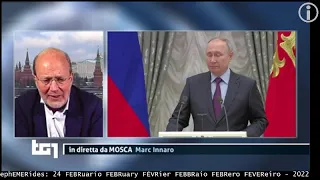 TG1 commento di Marc Innaro - 24 FEB 2022 - Troppo #BELLicismo nello storico discorso di Putin