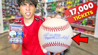 Can I Win The RARE Signed Baseball At Dave & Busters?!