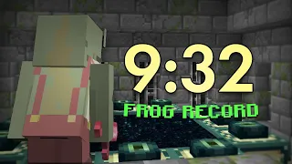 9:32 Minecraft Speedrun [FROG WORLD RECORD]