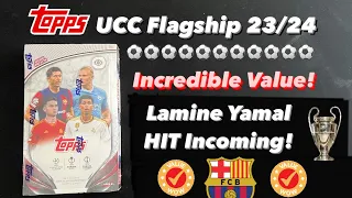 *Insane Value* Topps UCC Flagship Hobby box 2023/24- UEFA Club Competitions YAMAL HIT!