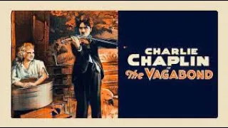 Charlie Chaplin. The Vagabond 1916 film. Colorize 4K restore.