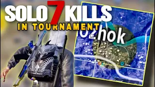 Solo 7 Kills in Tournament Grand Finals | IPhone 11 | BGMI Competitive ⚡️