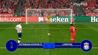 PES 2019 - TOTTENHAM vs LIVERPOOL - UEFA Champions League FINAL - Penalty Shootout - Gameplay PC