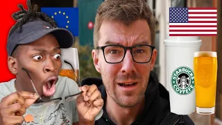 American Reacts To USA vs EUROPE - Guide To Cultural Differences