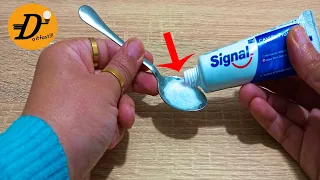 Mix Salt and Toothpaste 😎 The result will surprise you