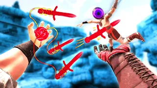 I Tortured my Mini-Friend with Blood Magic Daggers in Blade and Sorcery VR Mods (New Mods)