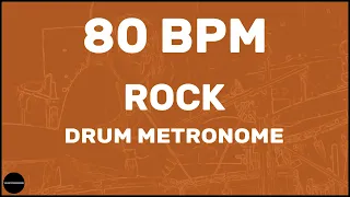 Rock | Drum Metronome Loop | 80 BPM