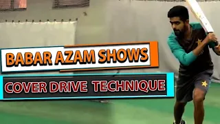 Babar Azam shows cover drive technique | Master class reloaded