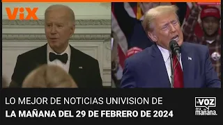 Lo mejor de Noticias Univision de la mañana | Jueves 29 de febrero de 2024