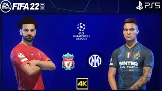 FIFA 22 PS5 | Liverpool Vs Inter | UEFA Champions League | Round of 16 | 4k Gameplay