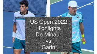 Alex de Minaur vs Cristian Garin Extended Court Level Highlights US Open 2022