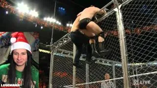 WWE Raw 12/21/15 Dean Ambrose vs Sheamus Cage Match