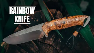 Making a COLOURFUL KNIFE - Knife Making